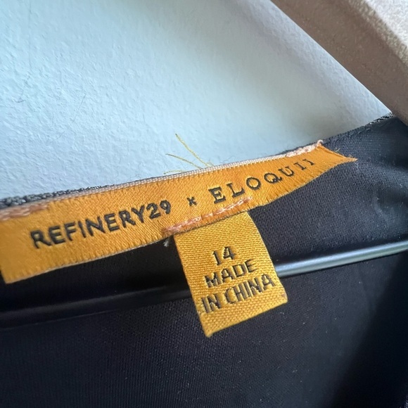 Refinery29 x ELOQUII disco hipster Party Silver Metallic V-Neck Jumpsuit R29 14 - Picture 11 of 16